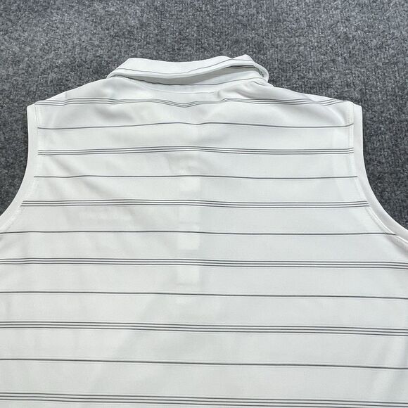 Nike Sleeveless Top Women’s Large Golf White Dri Fit The Players Logo Stripes Lg - Picture 12 of 15